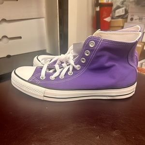 Purple high-top Converse